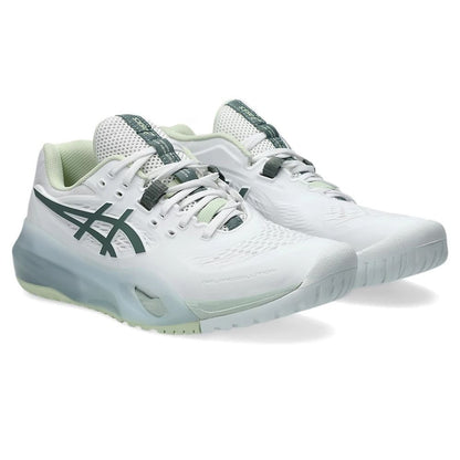 ASICS Gel Resolution X Pickleball Shoe - White/Monument Blue | Pickleball Sports Quality
