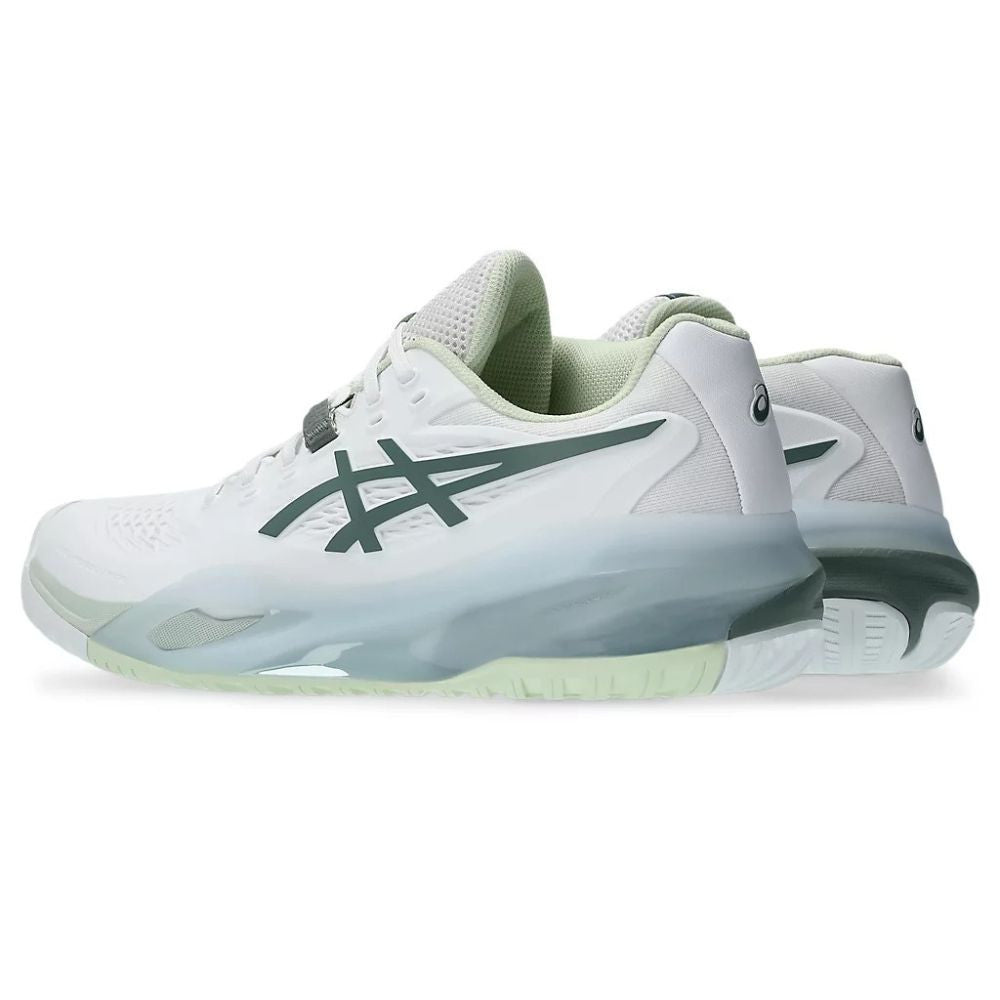 ASICS Gel Resolution X Pickleball Shoe - White/Monument Blue | Pickleball Sports Quality