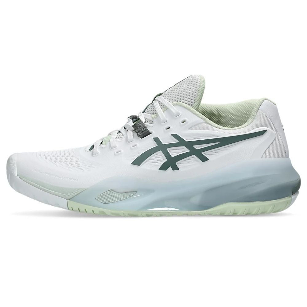 ASICS Gel Resolution X Pickleball Shoe - White/Monument Blue | Pickleball Sports Quality