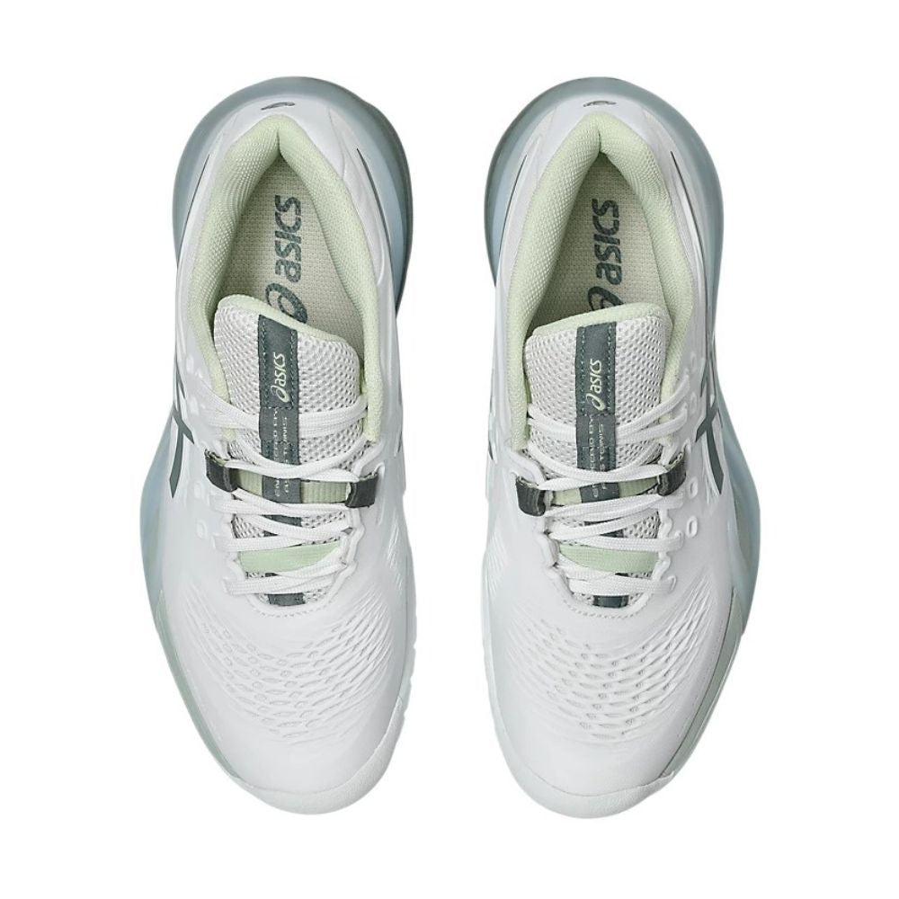 ASICS Gel Resolution X Pickleball Shoe - White/Monument Blue | Pickleball Sports Quality