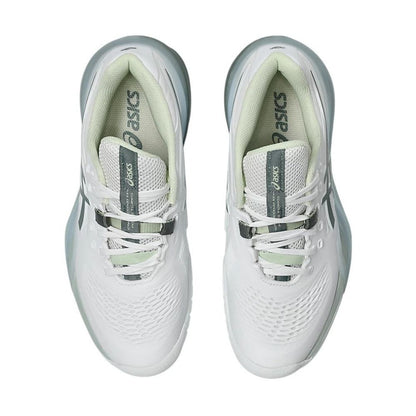 ASICS Gel Resolution X Pickleball Shoe - White/Monument Blue | Pickleball Sports Quality