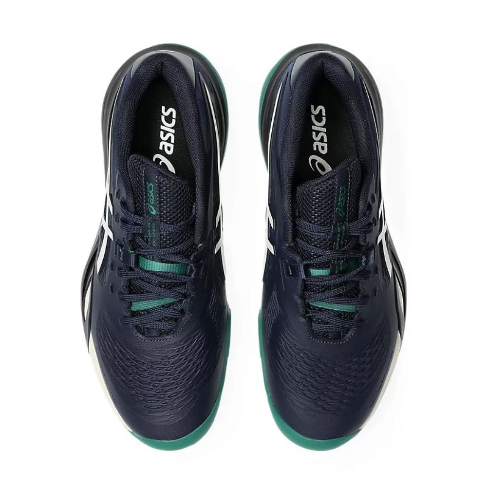 ASICS Gel-Resolution X Wide Court Shoe - White/Dark Cobalt | Pickleball Sports Trusted