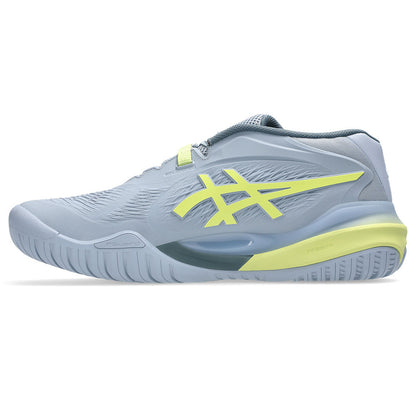 ASICS Gel-Resolution X 2E  Wide Court Shoe - Grey Blue/Pistachio | Pickleball Sports Top Pick