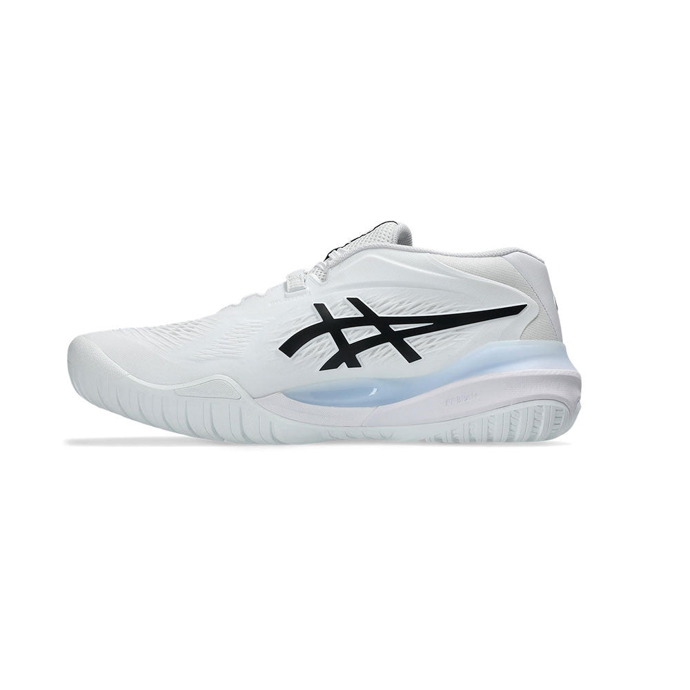 ASICS Gel-Resolution X 2E  Wide Court Shoe - White/Black | Pickleball Sports Value