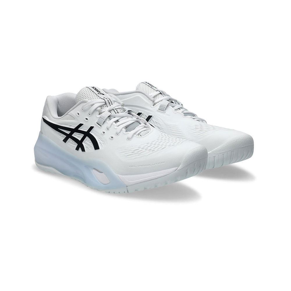 ASICS Gel-Resolution X 2E  Wide Court Shoe - White/Black | Pickleball Sports Value