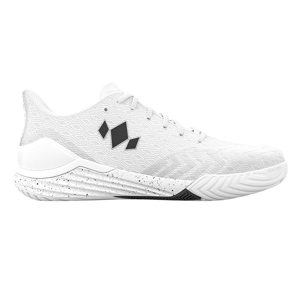 Diadem Court Burst Wide Court Shoe - Unisex - White/White | Pickleball Sports Customer Favorite