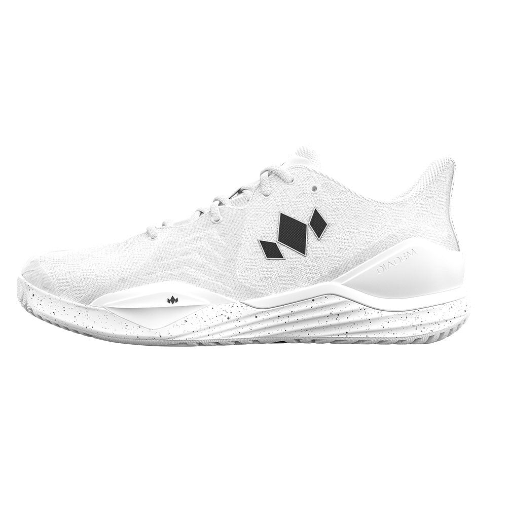 Diadem Court Burst Wide Court Shoe - Unisex - White/White | Pickleball Sports Customer Favorite