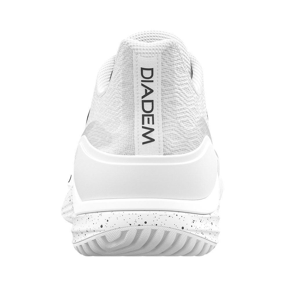 Diadem Court Burst Wide Court Shoe - Unisex - White/White | Pickleball Sports Customer Favorite