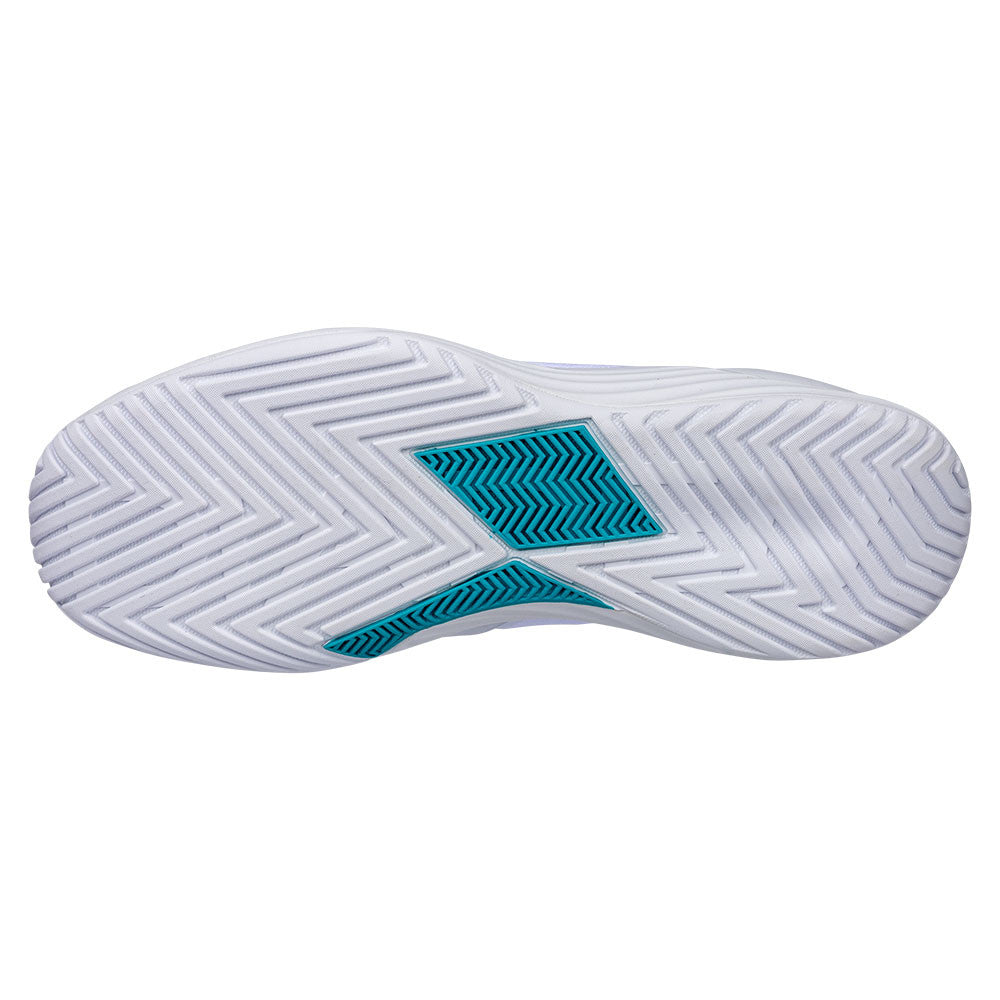 Diadem Court Burst Court Shoe - Unisex - White/Teal | Pickleball Sports Top Pick