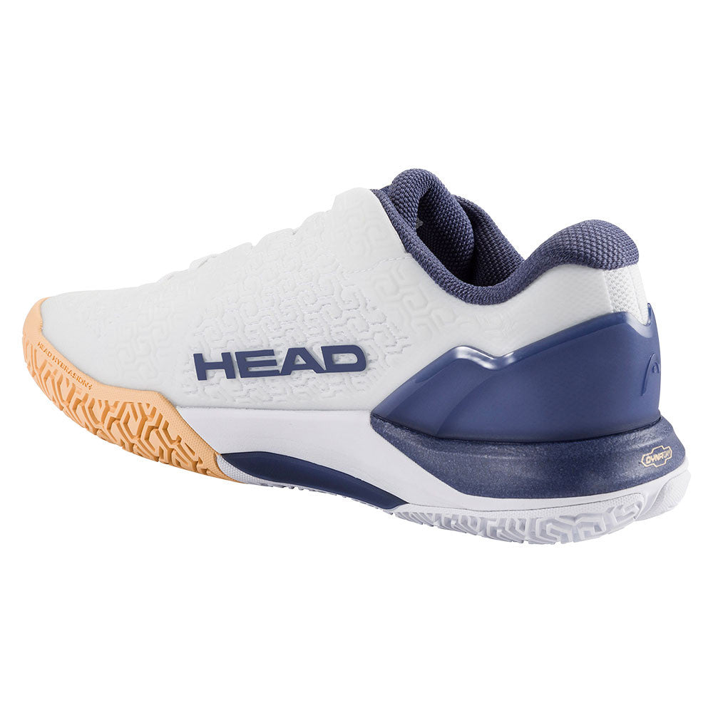 HEAD Revolt Pro 5.0 Court Shoe - White/Apricot | Pickleball Sports Great Value