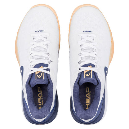 HEAD Revolt Pro 5.0 Court Shoe - White/Apricot | Pickleball Sports Great Value