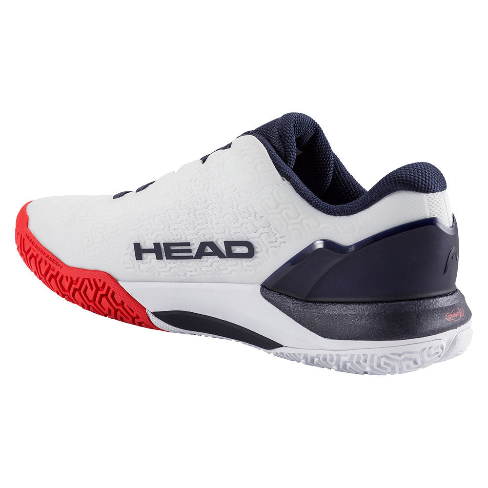 HEAD Revolt Pro 5.0 Court Shoe - White/Navy/Red | Pickleball Sports Latest