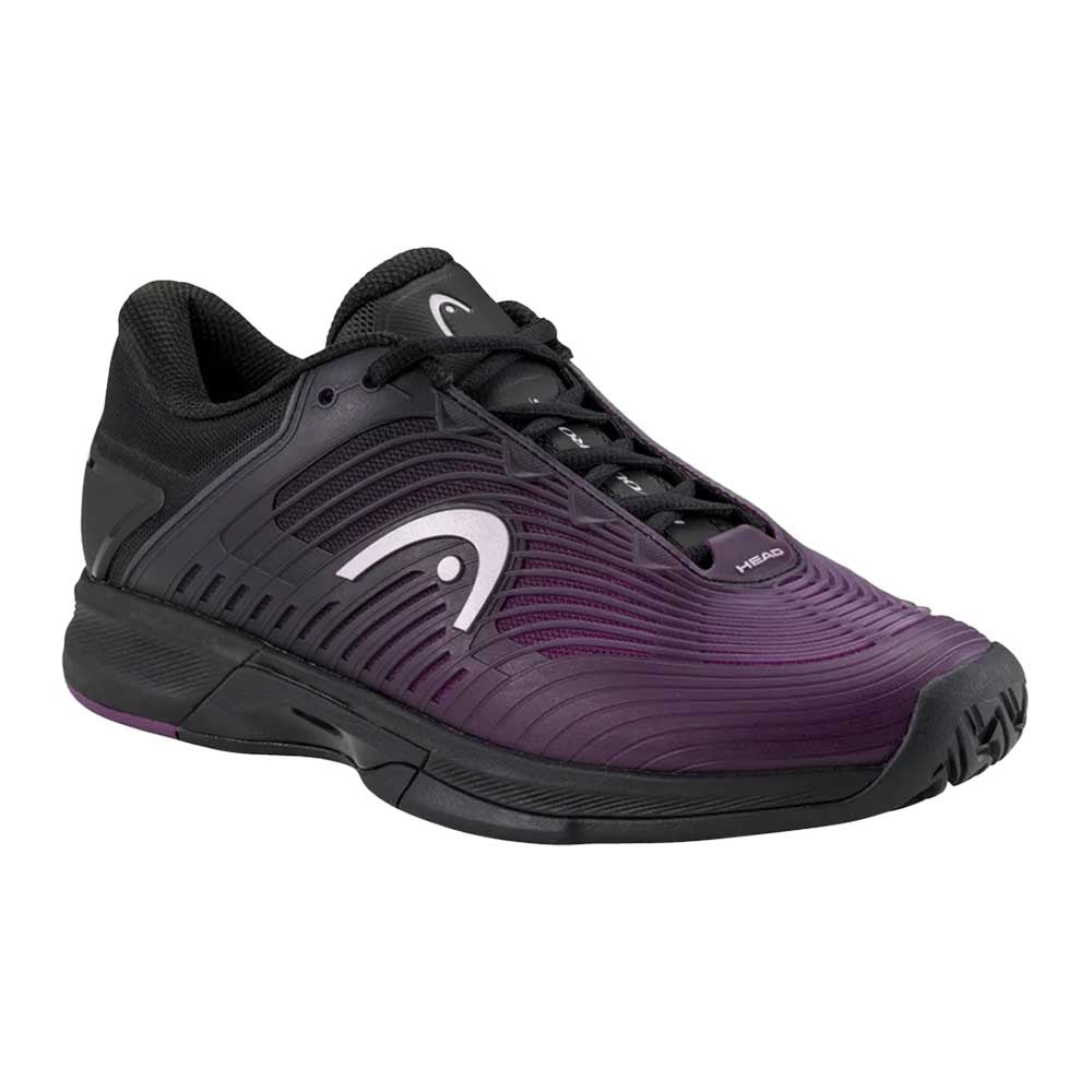 HEAD Revolt Pro 4.5 Court  Shoe - Black/Plum | Pickleball Sports Quality