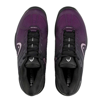 HEAD Revolt Pro 4.5 Court  Shoe - Black/Plum | Pickleball Sports Quality