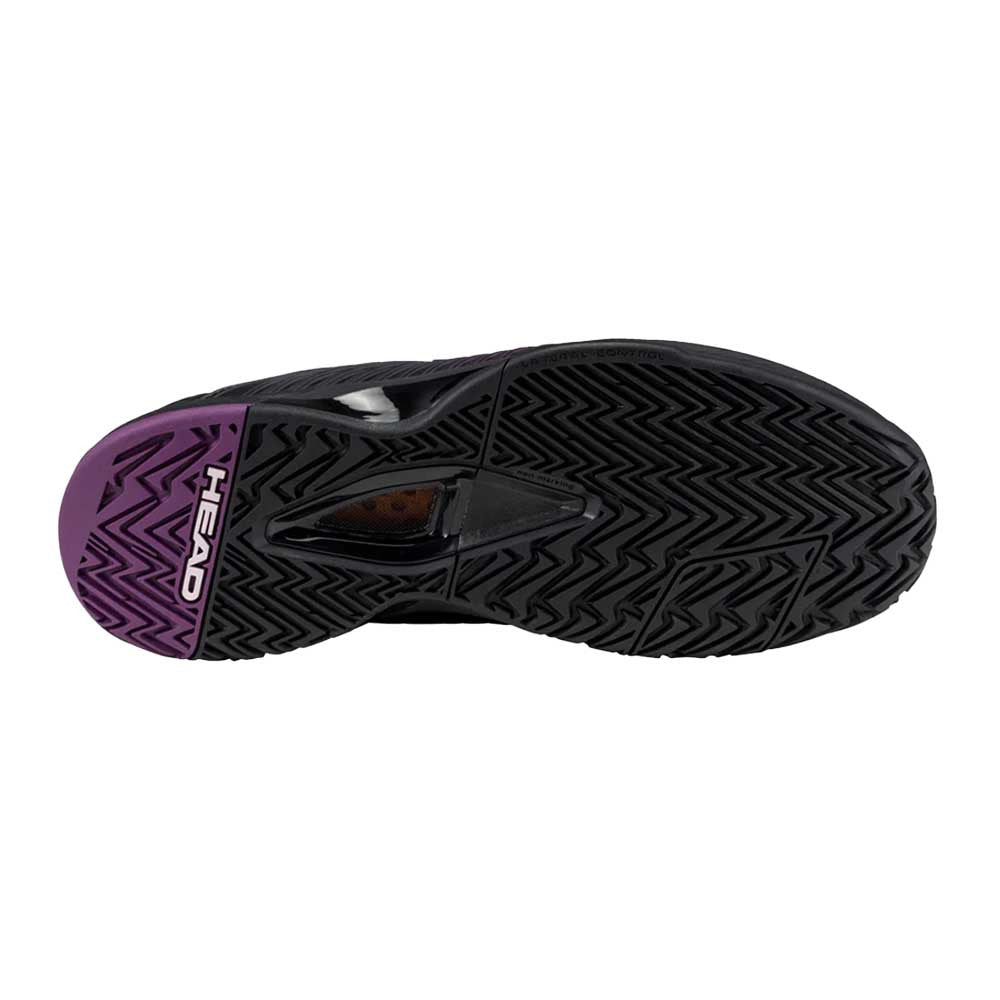 HEAD Revolt Pro 4.5 Court  Shoe - Black/Plum | Pickleball Sports Quality