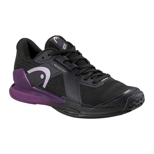 HEAD Sprint Pro 4.0 Court Shoe - Black/Plum | Pickleball Sports Customer Favorite