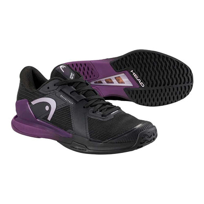 HEAD Sprint Pro 4.0 Court Shoe - Black/Plum | Pickleball Sports Customer Favorite