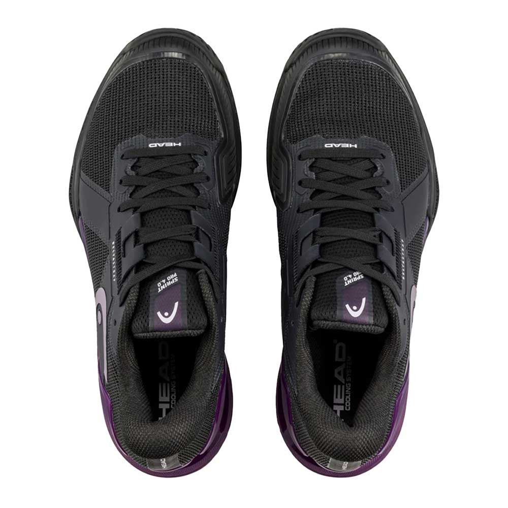 HEAD Sprint Pro 4.0 Court Shoe - Black/Plum | Pickleball Sports Customer Favorite