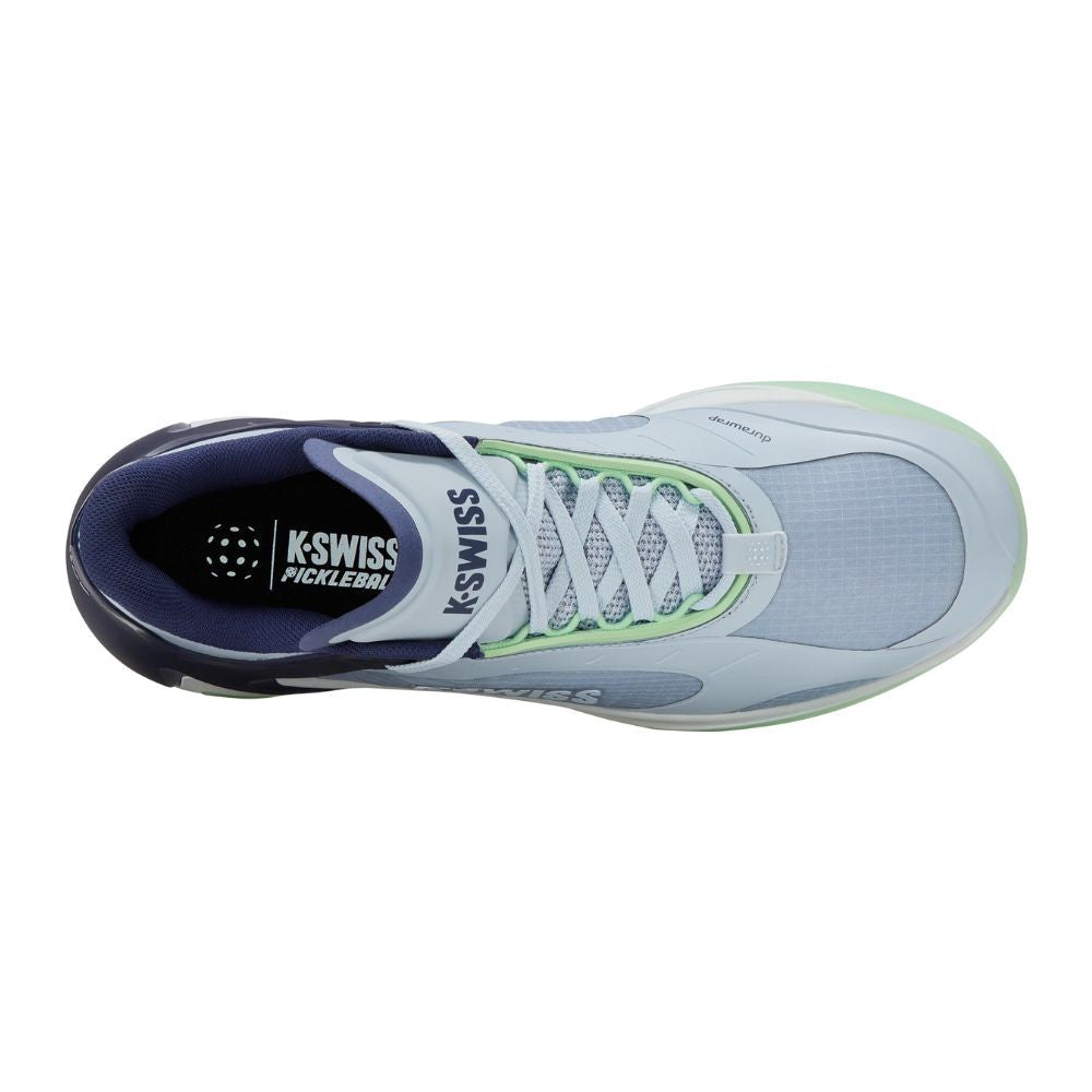 K-Swiss K-Frame Pickleball Shoe - Artic Ice/Oceana/Patina Green | Pickleball Sports Great Value