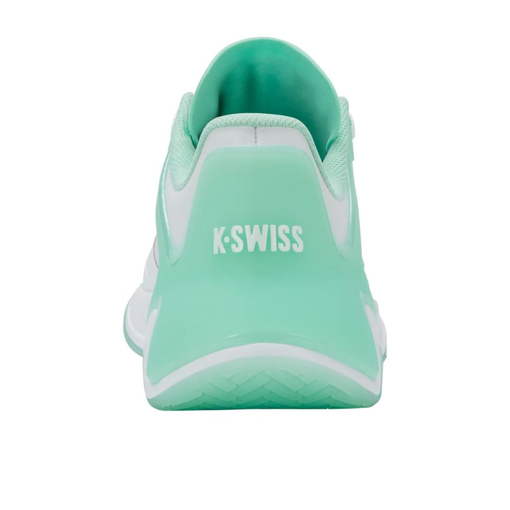K-Swiss K-Frame Pickleball Shoe - White/Neon Mint/Hot Neon Pink | Pickleball Sports Latest