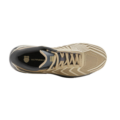 K-Swiss Ultra Shot 4 Pickleball Shoe, Pale Khaki/Turbulence/Whitecap Gray | Pickleball Sports Quality