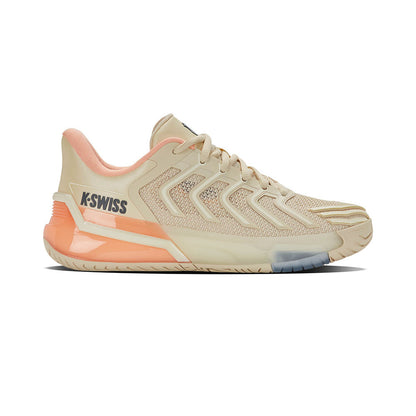 K-Swiss Ultra Shot 4 Pickleball Shoe - Whitecap Gray/Peach Parfait/Egret | Pickleball Sports Customer Favorite