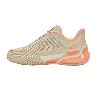 K-Swiss Ultra Shot 4 Pickleball Shoe - Whitecap Gray/Peach Parfait/Egret | Pickleball Sports Customer Favorite