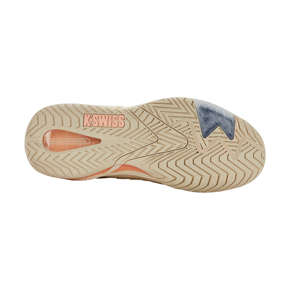 K-Swiss Ultra Shot 4 Pickleball Shoe - Whitecap Gray/Peach Parfait/Egret | Pickleball Sports Customer Favorite