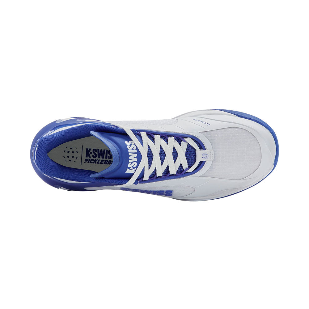 K-Swiss K-Frame Pickleball Shoe - White/Dazzling Blue | Pickleball Sports Classic