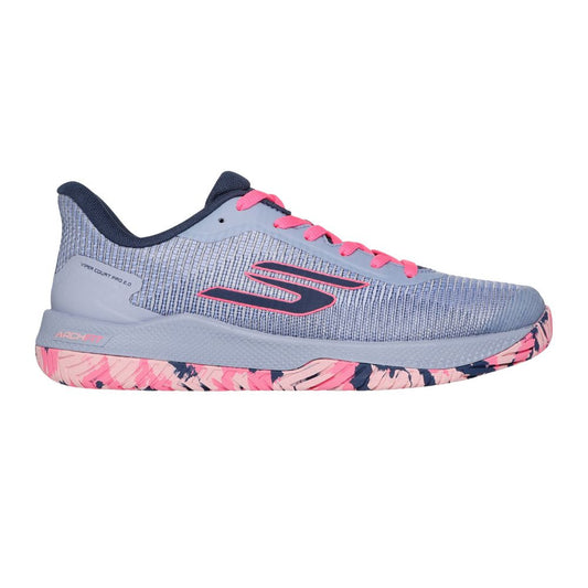 Skechers Viper Court Pro 2.0 Gray/Lavender  Shoe | Pickleball Sports Top Pick