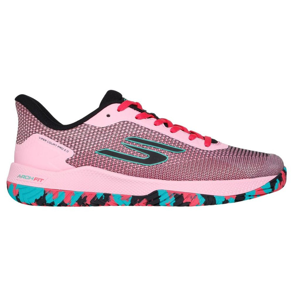 Skechers Viper Court Pro 2.0 Pink/Black  Shoe | Pickleball Sports Essential
