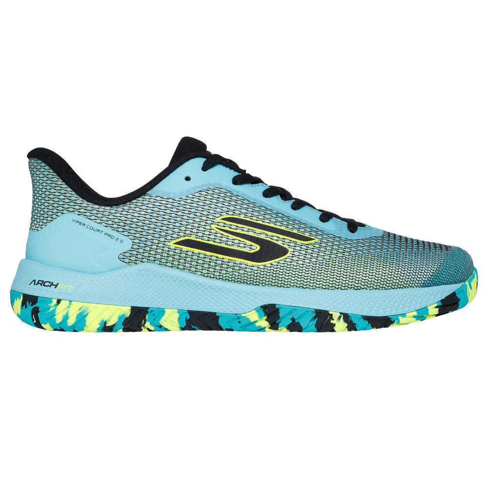 Skechers Viper Court Pro 2.0 Aqua/Multicolor  Shoe | Pickleball Sports Everyday