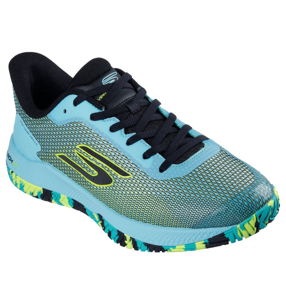 Skechers Viper Court Pro 2.0 Aqua/Multicolor  Shoe | Pickleball Sports Everyday