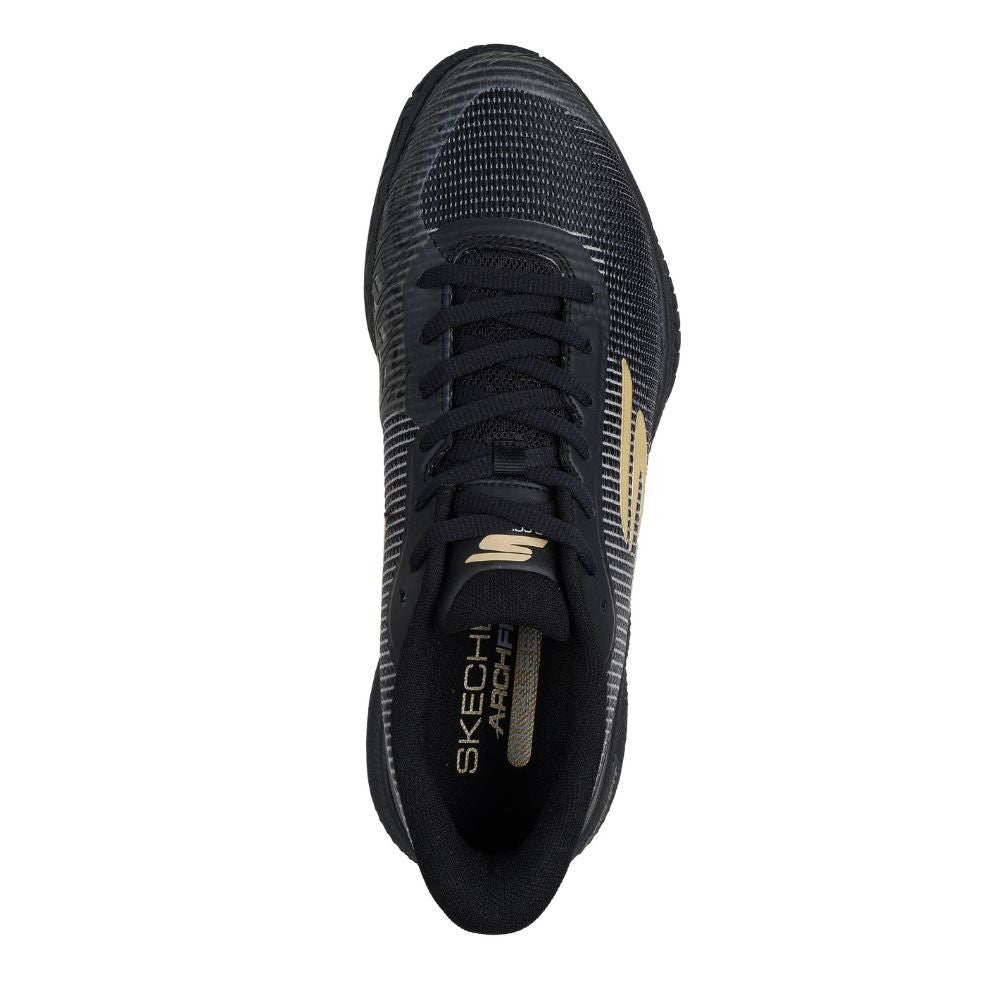 Skechers Viper Court Pro 2.0 Black/Gold  Shoe | Pickleball Sports Value