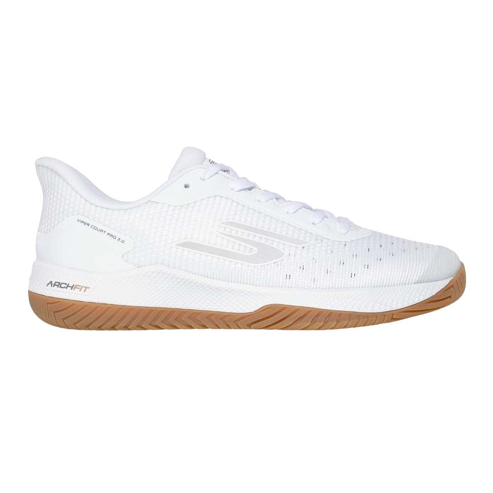 Skechers Viper Court Pro Wide Shoe -White/Black | Pickleball Sports Classic