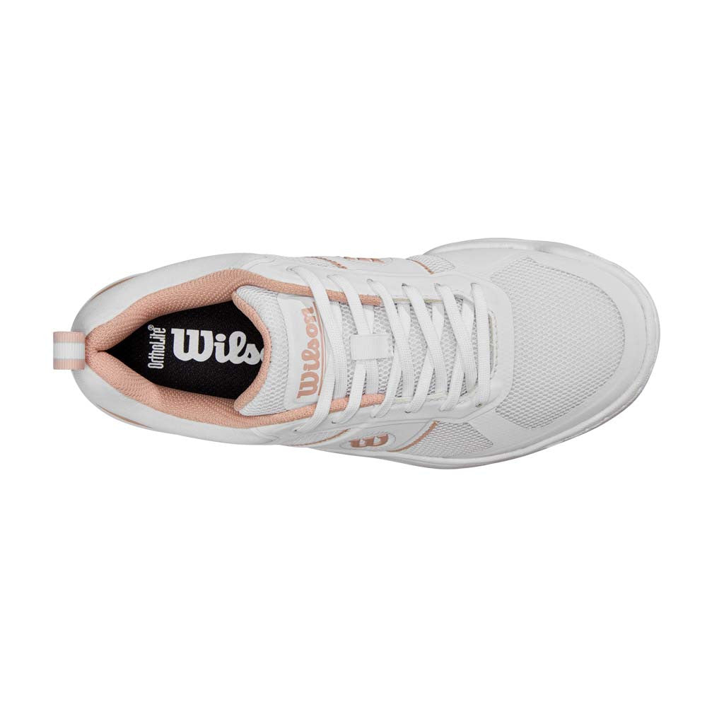 Wilson Pickle Pro White/White/Cameo Rose  Pickleball Shoe | Pickleball Sports Value