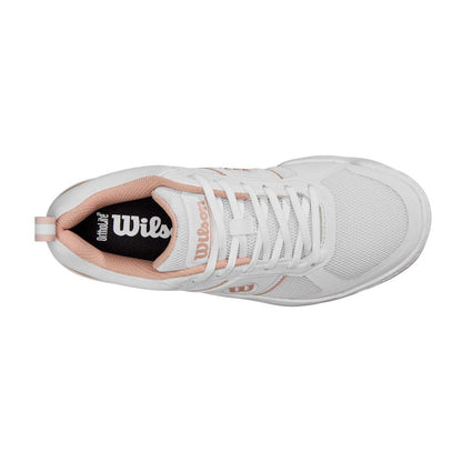 Wilson Pickle Pro White/White/Cameo Rose  Pickleball Shoe | Pickleball Sports Value