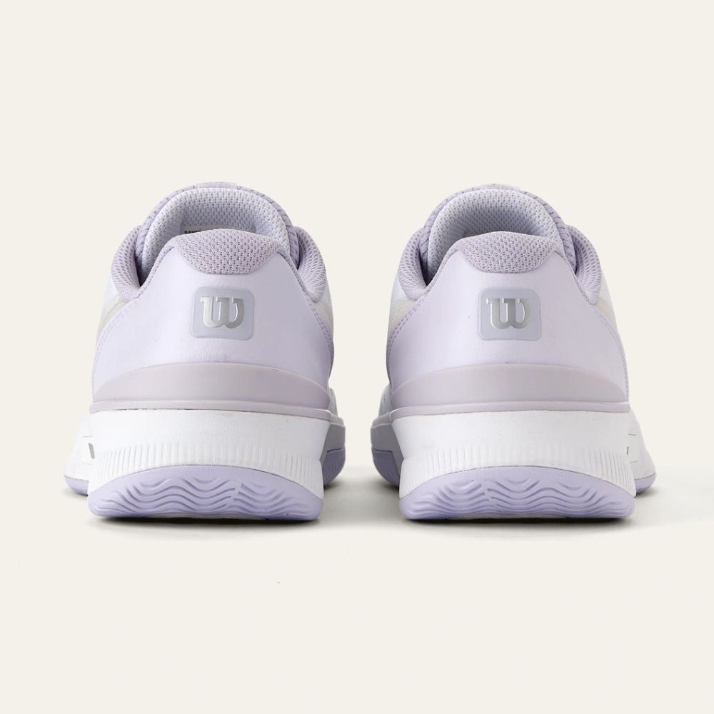 Wilson Intrigue Pro Court   White/Lavender Blue/Silver Shoe | Pickleball Sports Quality