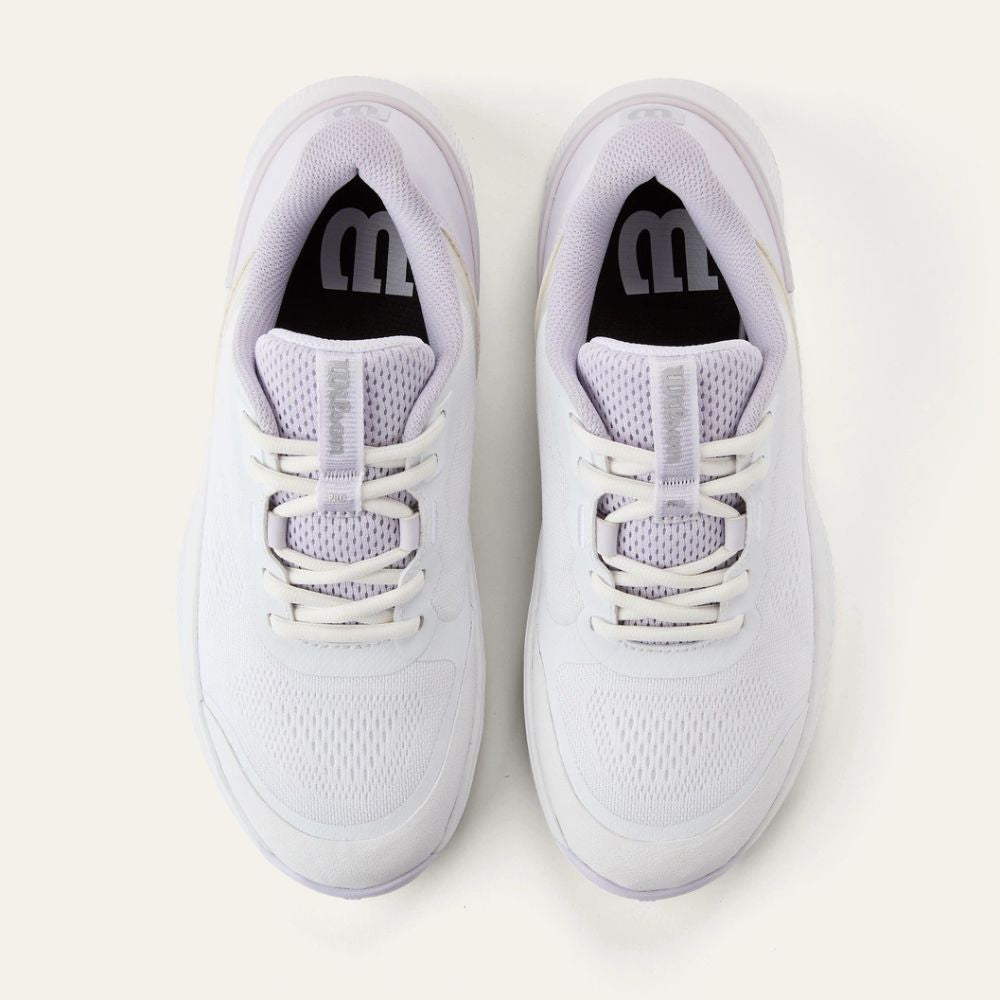 Wilson Intrigue Pro Court   White/Lavender Blue/Silver Shoe | Pickleball Sports Quality