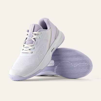 Wilson Intrigue Pro Court   White/Lavender Blue/Silver Shoe | Pickleball Sports Quality