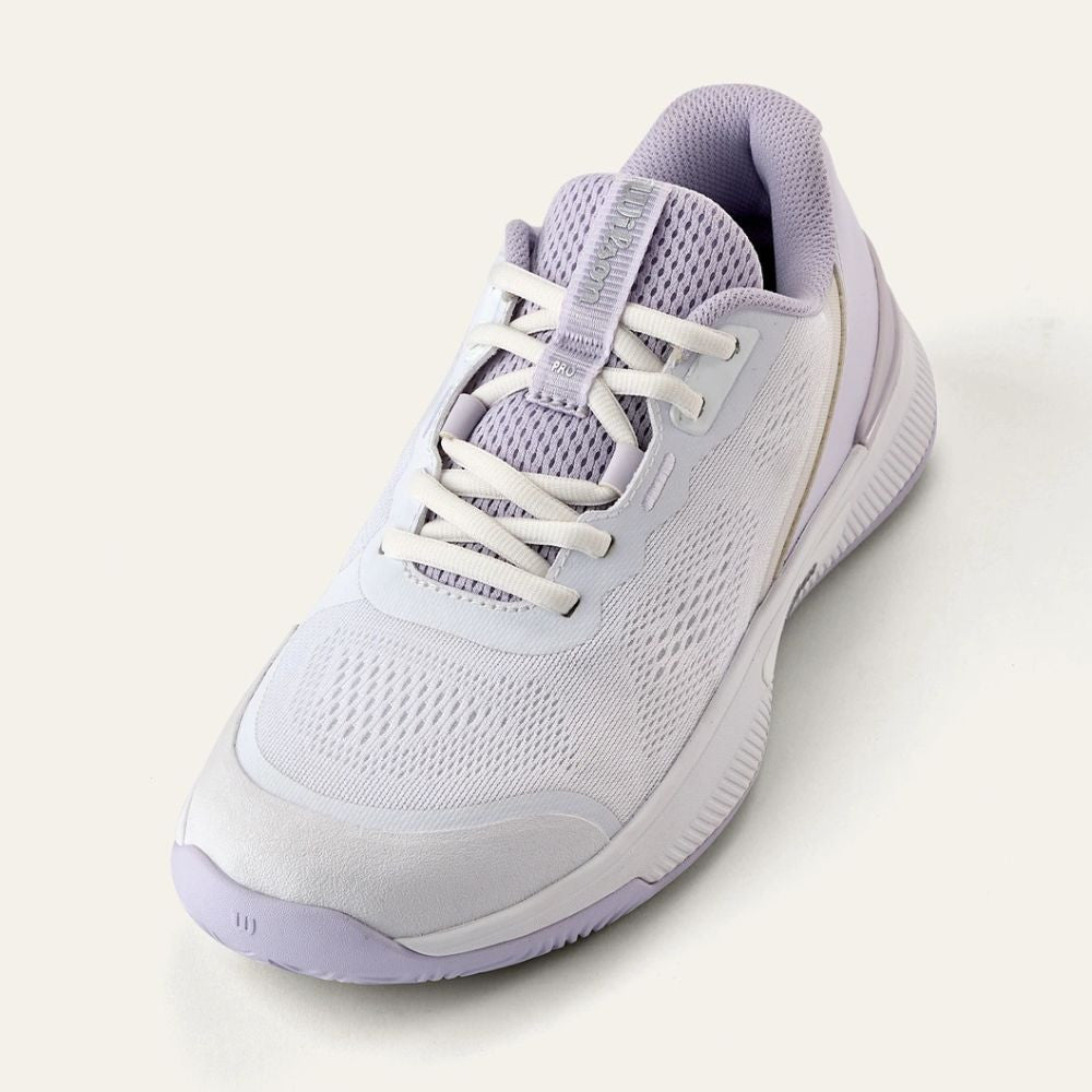 Wilson Intrigue Pro Court   White/Lavender Blue/Silver Shoe | Pickleball Sports Quality