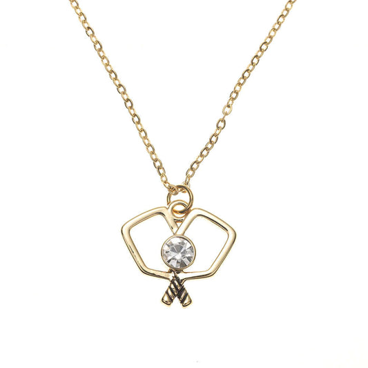 Born to Rally Paddle Perfect Pickleball Pendant Necklace | Pickleball Sports Value