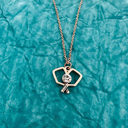 Born to Rally Paddle Perfect Pickleball Pendant Necklace | Pickleball Sports Value
