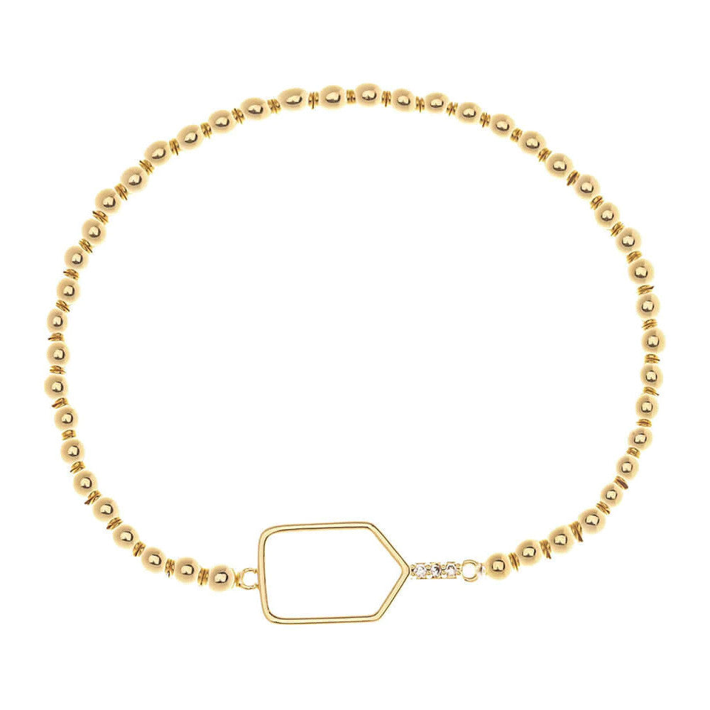Born to Rally Pickleball Paddle Beaded Stretch Bracelet | Pickleball Sports Quality