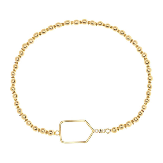Born to Rally Pickleball Paddle Beaded Stretch Bracelet | Pickleball Sports Quality