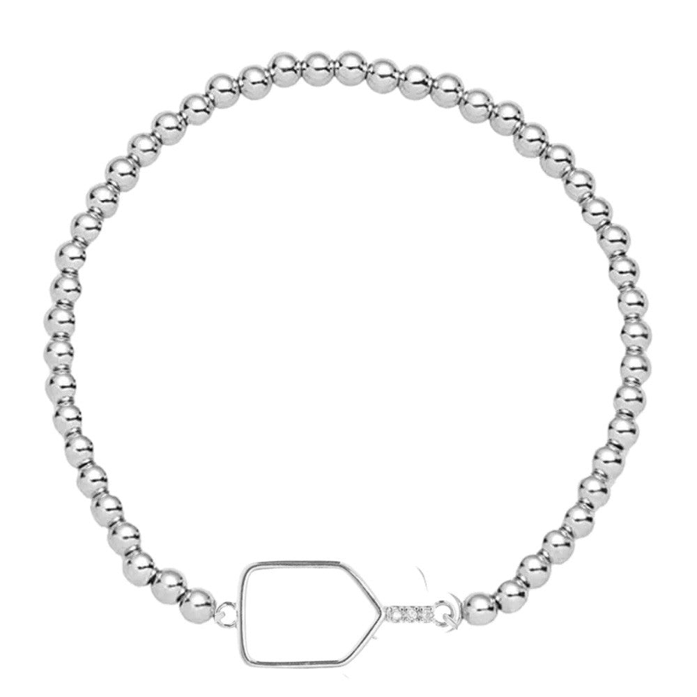 Born to Rally Pickleball Paddle Beaded Stretch Bracelet | Pickleball Sports Quality