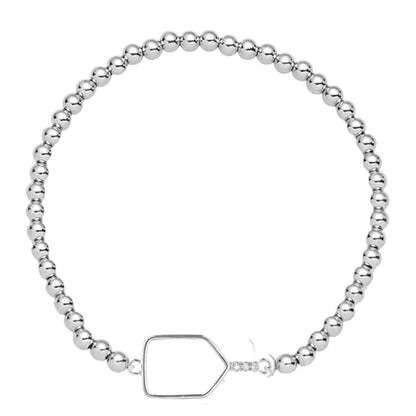 Born to Rally Pickleball Paddle Beaded Stretch Bracelet | Pickleball Sports Quality
