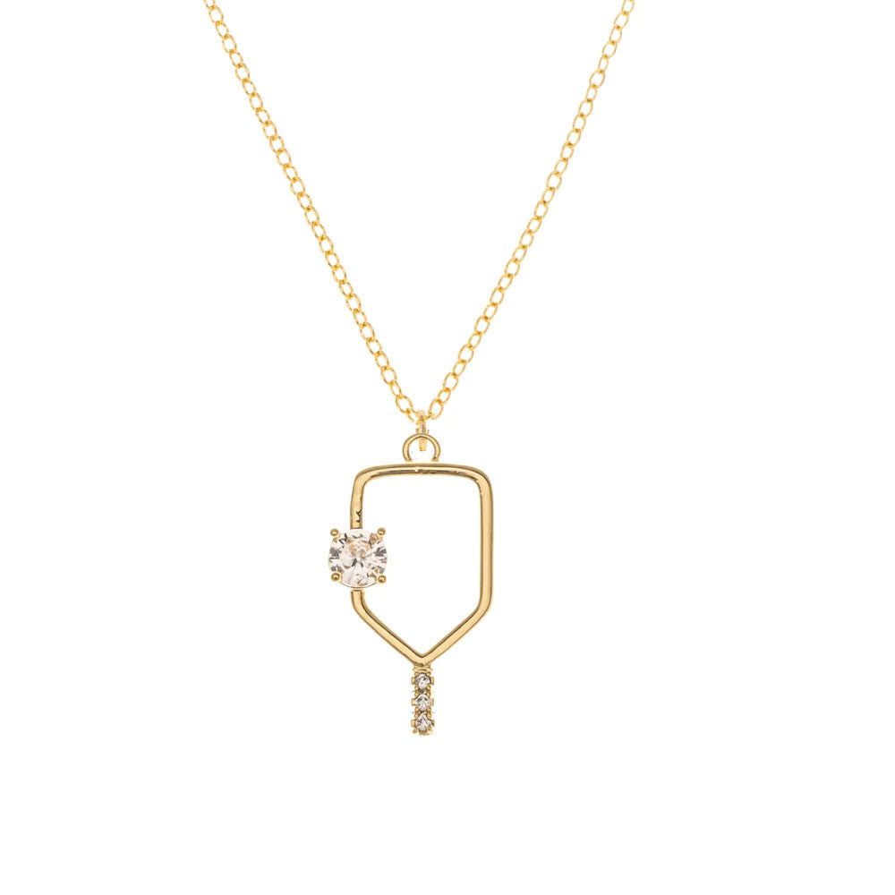 Born to Rally Serve and Sparkle Pickleball Necklace | Pickleball Sports Classic