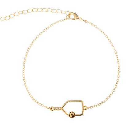 Born to Rally Pickleball Rhinestone Paddle Bracelet | Pickleball Sports Essential