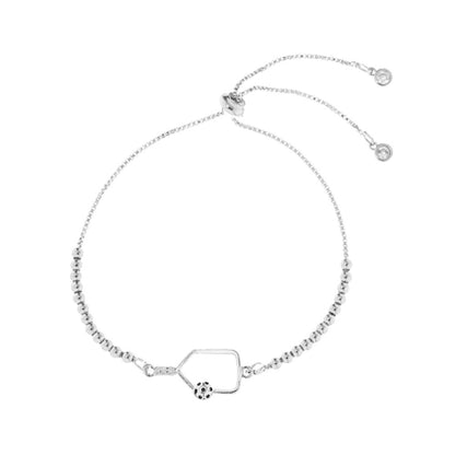 Born to Rally Pickleball Rhinestone Paddle Bracelet | Pickleball Sports Essential